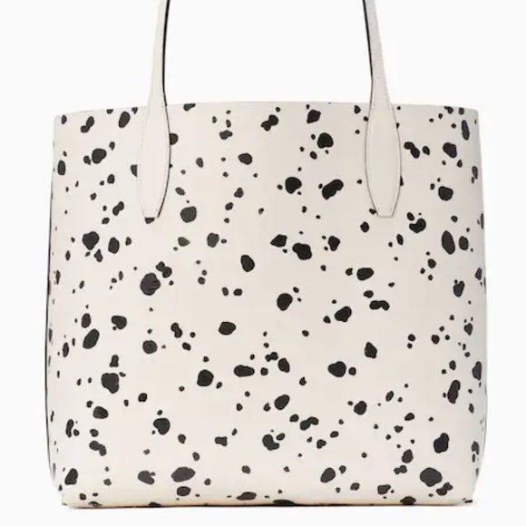 🆕 Disney X Kate Spade New York Cruella Tote Bag Reversible Dalmatian Red - Picture 4 of 6